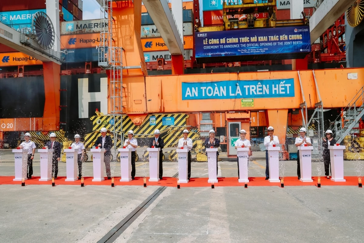 Bến cảng chung TCTT và CMIT chính thức đưa bến chung vào khai thác thương mại