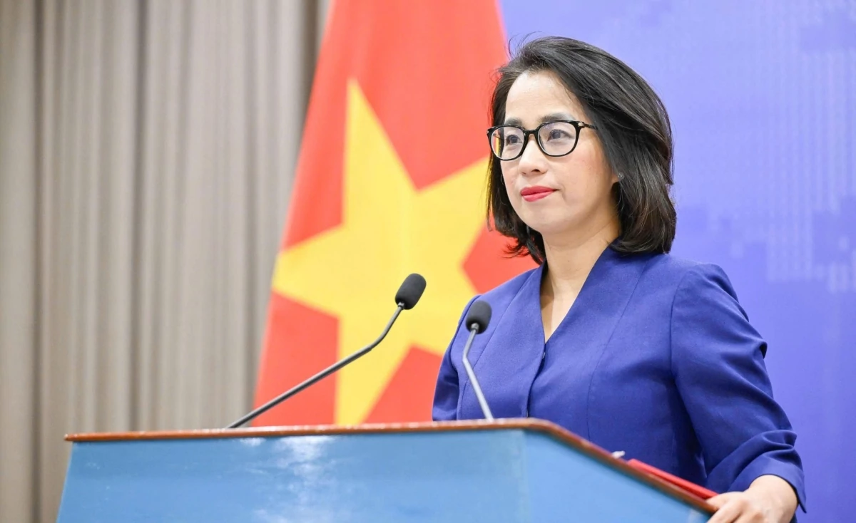 Người Phát ngôn Bộ Ngoại giao Phạm Thu Hằng. Ảnh: Bộ Ngoại giao.