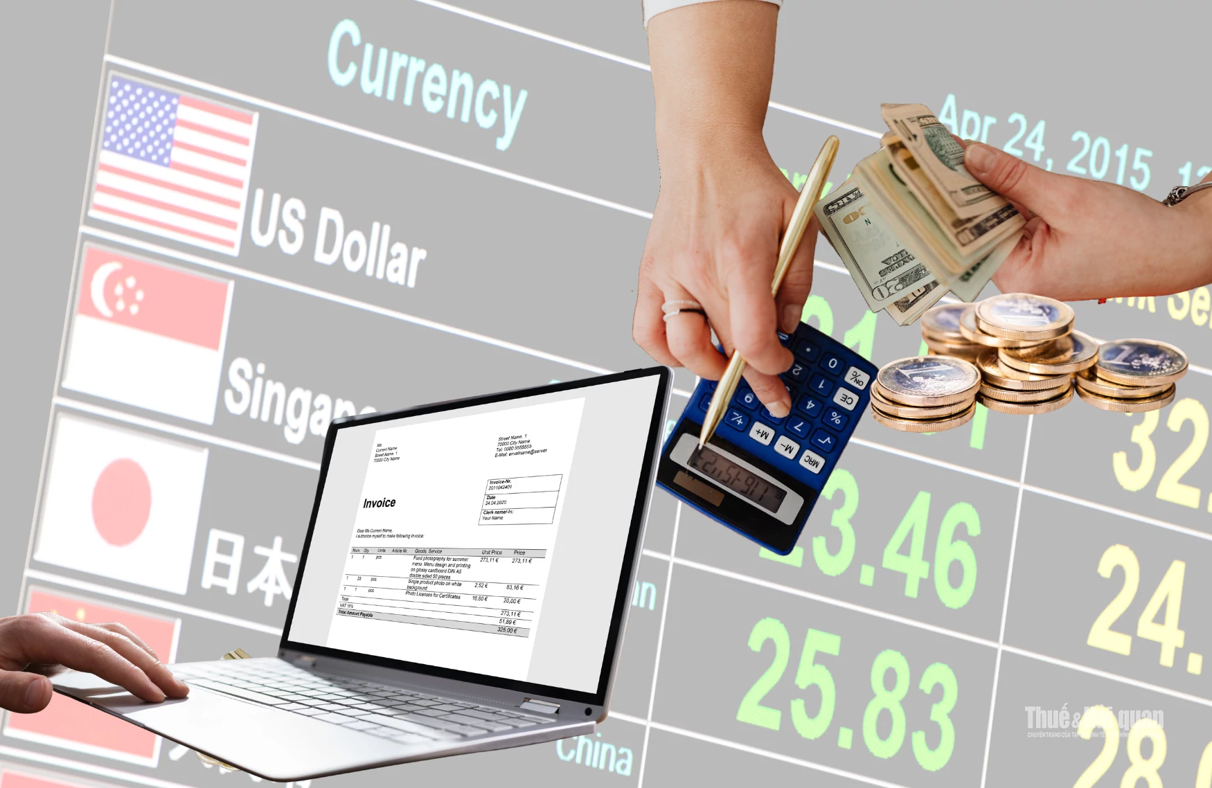 Hướng dẫn phân biệt tỷ giá lập hóa đơn và tỷ giá khai thuế bằng ngoại tệ