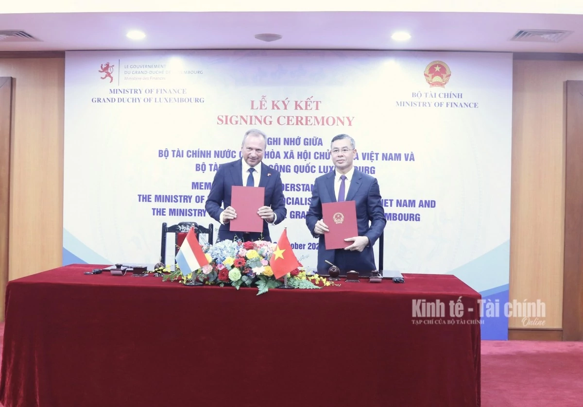 Bộ Tài chính Việt Nam và Luxembourg ký kết Bản ghi nhớ hợp tác (MoU)