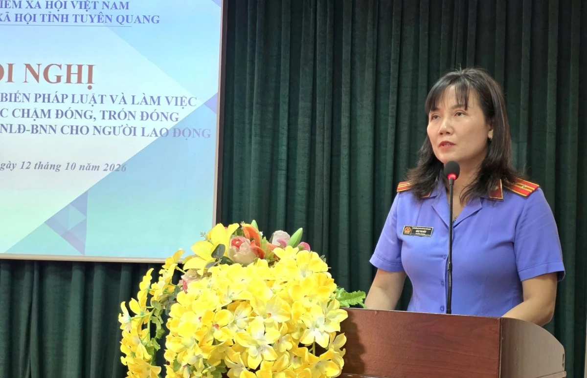 Tuyên Quang: Tăng cường phối hợp xử lý chậm đóng, trốn đóng bảo hiểm xã hội, bảo hiểm y tế bảo vệ người lao động