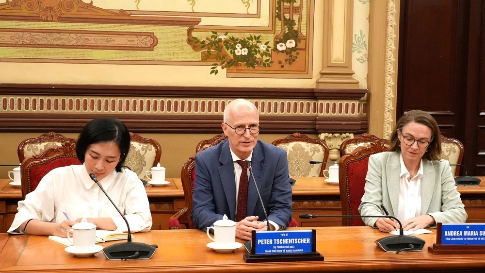 Hợp tác cảng biển TP. Hồ Chí Minh- Đức TP. Hồ Chí Minh thúc đẩy hợp tác với Hamburg phát triển cảng biển, logistics