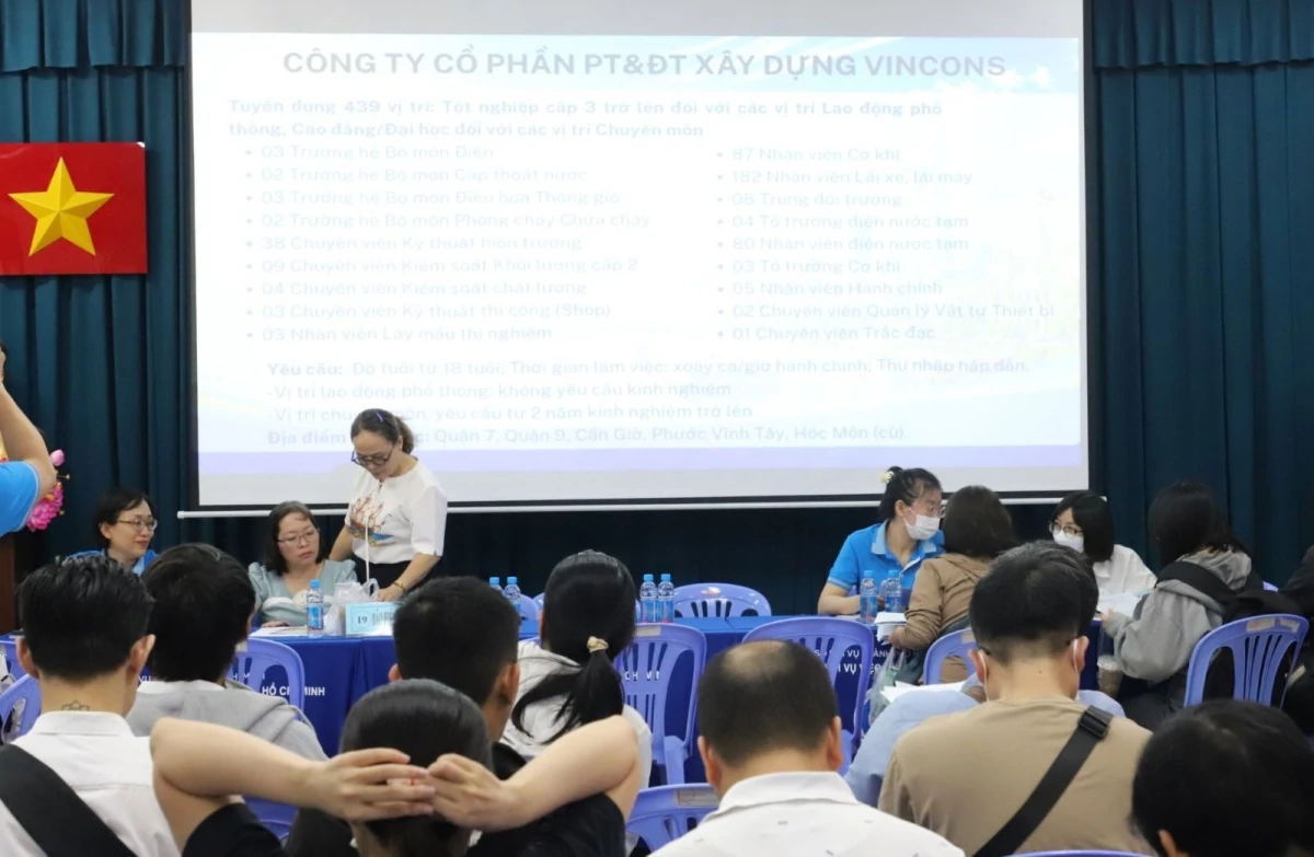TP. Hồ Chí Minh kết nối 106 doanh nghiệp đến tuyển dụng hơn 16.000 vị trí việc làm