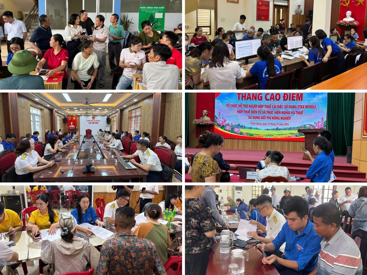 Thuế TP. Hải Phòng ra quân hỗ trợ cài eTax Mobile và nộp thuế sử dụng đất phi nông nghiệp