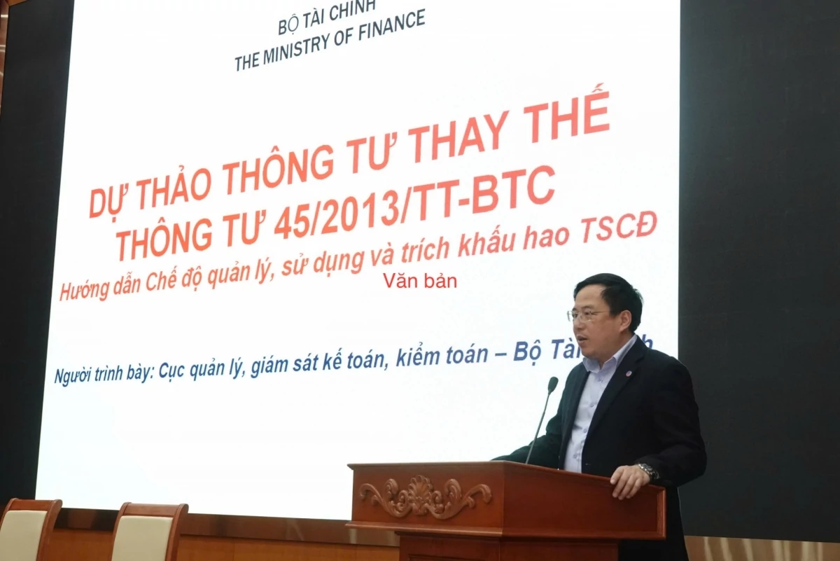 Bộ Tài chính lấy ý kiến xây dựng quy định mới về quản lý, khấu hao tài sản cố định Bộ Tài chính lấy ý kiến xây dựng quy định mới về quản lý, khấu hao tài sản cố định
