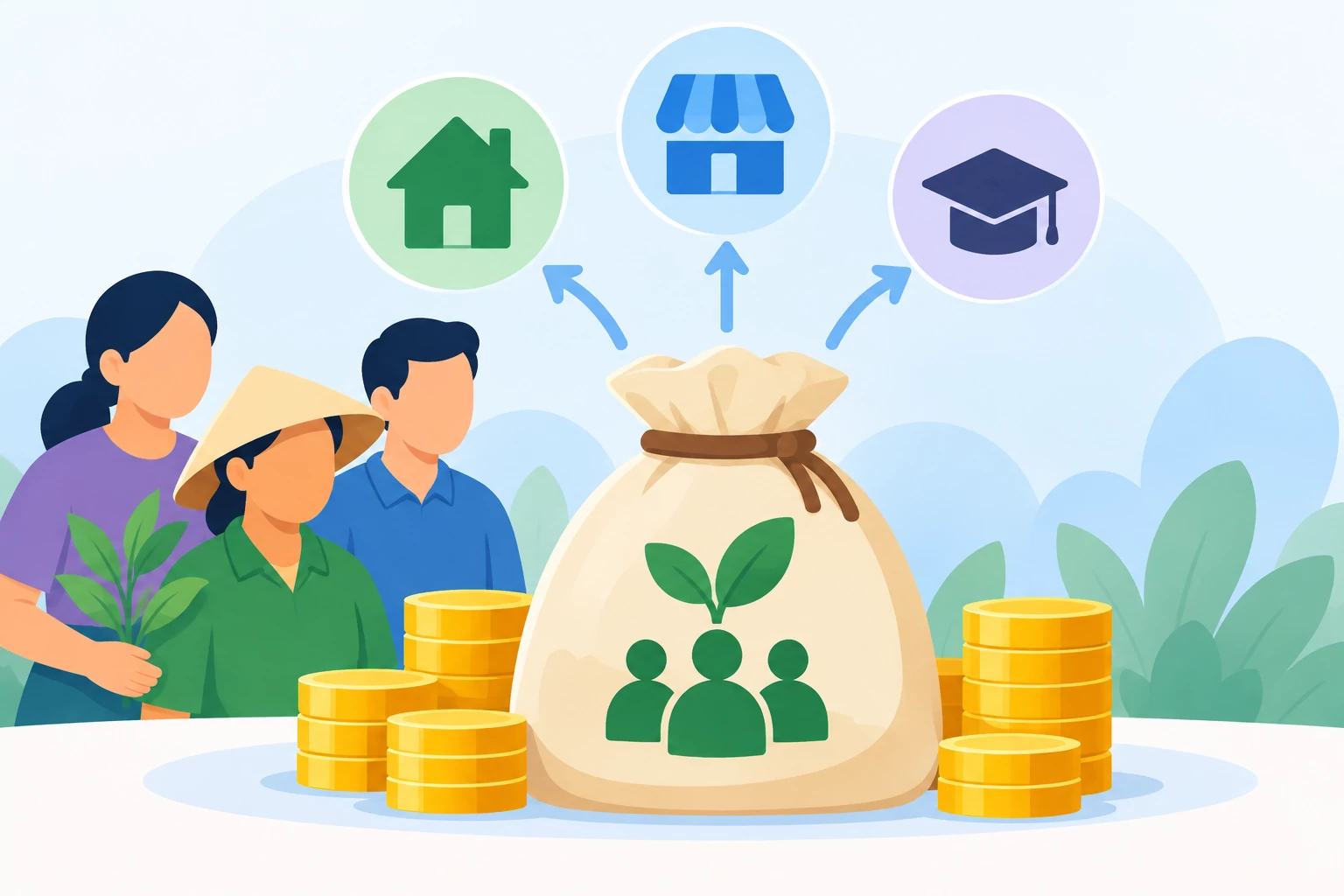 Tài chính vi mô: Không được sử dụng chênh lệch thu chi cho hoạt động ngoài chương trình tài chính