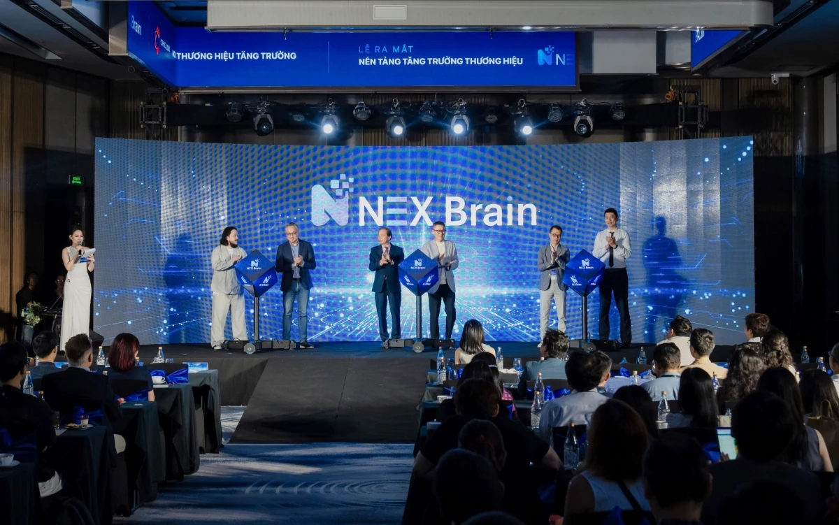 Chương trình ra mắt Nền tảng Tăng trưởng Thương hiệu NEX Brain™. Ảnh: BTC Doanh nghiệp ứng dụng AI tối ưu nguồn lực phát triển thương hiệu