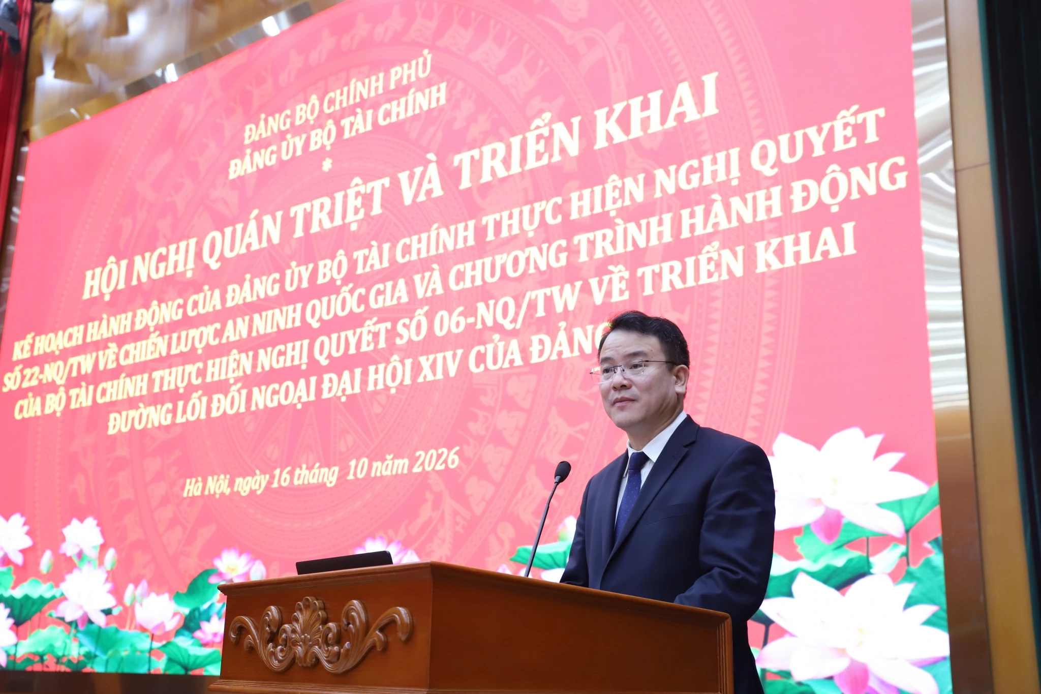 Đảng ủy Bộ Tài chính quán triệt nhiệm vụ đối ngoại, bảo đảm an ninh kinh tế trong tình hình mới Đảng ủy Bộ Tài chính quán triệt nhiệm vụ đối ngoại, bảo đảm an ninh kinh tế trong tình hình mới