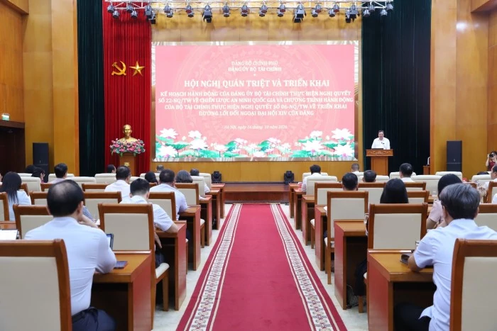dang uy bo tai chinh quan triet nhiem vu doi ngoai bao dam an ninh kinh te trong tinh hinh moi