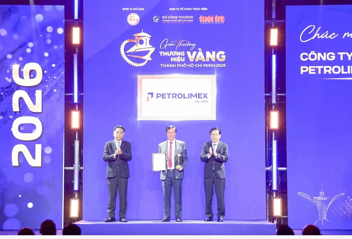 Petrolimex Sài Gòn được vinh danh Thương hiệu Vàng TP. Hồ Chí Minh năm 2026 Petrolimex Sài Gòn được vinh danh Thương hiệu Vàng TP. Hồ Chí Minh năm 2026