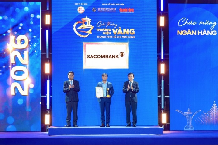 SACOMBANK 6 năm liên tiếp đạt Thương hiệu Vàng TP. Hồ Chí Minh