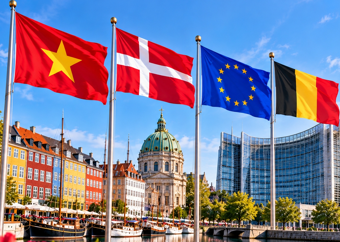Việt Nam với Đan Mạch, EU và Bỉ: Mở rộng hợp tác vì sự phát triển bền vững