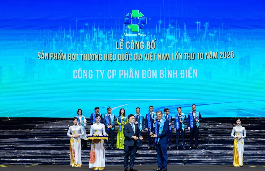 7 đơn vị thành viên Vinachem vinh dự đạt Thương hiệu Quốc gia Việt Nam lần thứ 10 năm 2026