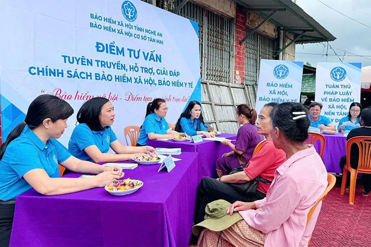 Bảo hiểm xã hội tỉnh Nghệ An triển khai 5 nhóm nhiệm vụ phát triển bảo hiểm xã hội tự nguyện, bảo hiểm y tế hộ gia đình.