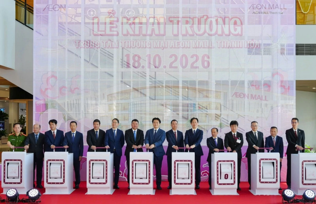 Khai trương Trung tâm Bách hóa Tổng hợp và Siêu thị thứ 13 của AEON Việt Nam ở Thanh Hóa