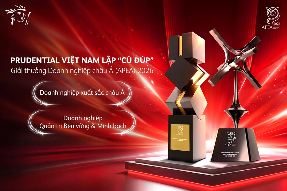 Prudential nhận cú đúp giải thưởng tại APEA 2026 Prudential nhận cú đúp giải thưởng tại APEA 2026