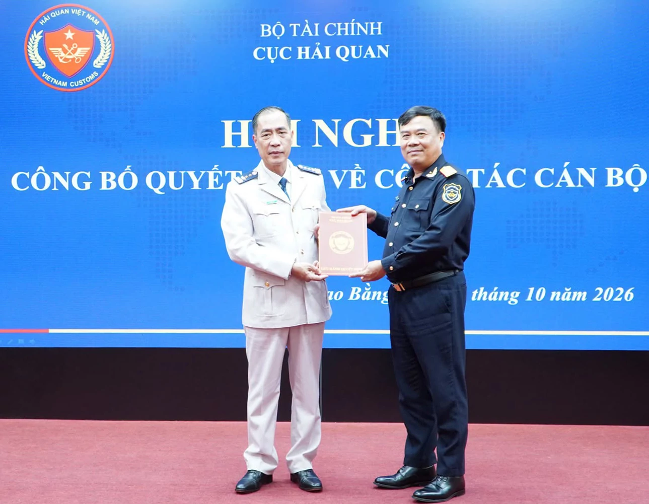 Bổ nhiệm ông Trần Quang Trung làm Chi cục trưởng Chi cục Hải quan khu vực XVI