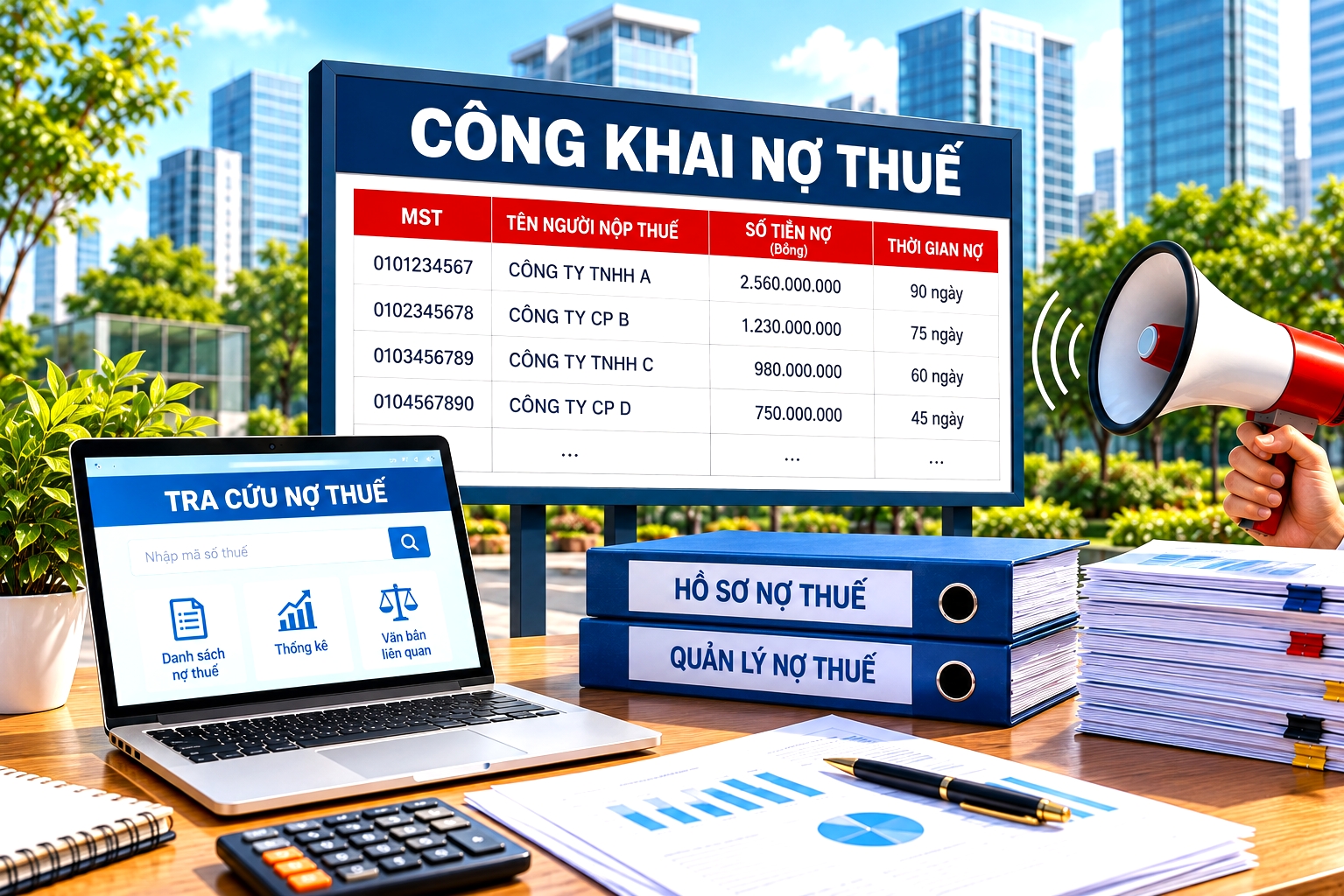Thuế tỉnh Cao Bằng: Công khai danh sách nợ thuế 62,57 tỷ đồng