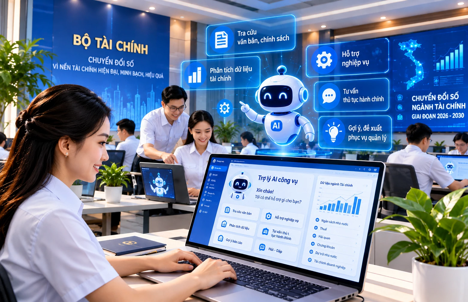 Bộ Tài chính đặt loạt mục tiêu lớn cho hành trình chuyển đổi số đến 2030 Bộ Tài chính đặt loạt mục tiêu lớn cho hành trình chuyển đổi số đến năm 2030