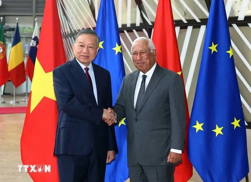 Tổng Bí thư, Chủ tịch nước Tô Lâm hội đàm với Chủ tịch Hội đồng châu Âu ...