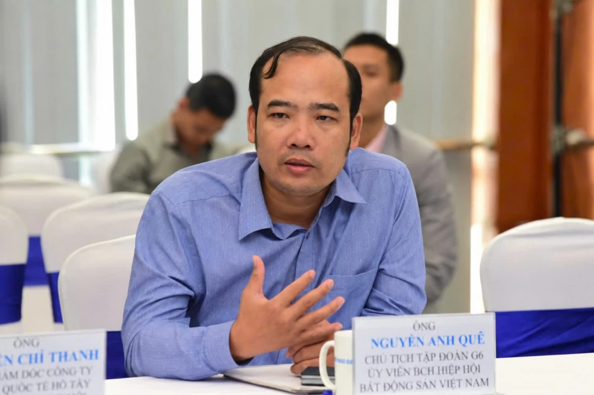 ông Nguyễn Anh Quê, Chủ tịch kiêm Tổng giám đốc Công ty Cổ phần Tập đoàn Đầu tư và Phát triển G6 (G6 Group), Ủy viên Ban Chấp hành Hiệp hội Bất động sản Việt Nam. Ảnh: NVCC.