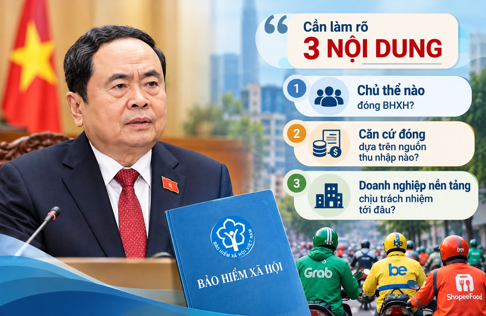 Đưa tài xế công nghệ vào bảo hiểm xã hội bắt buộc: Cần cách đóng và lộ trình phù hợp