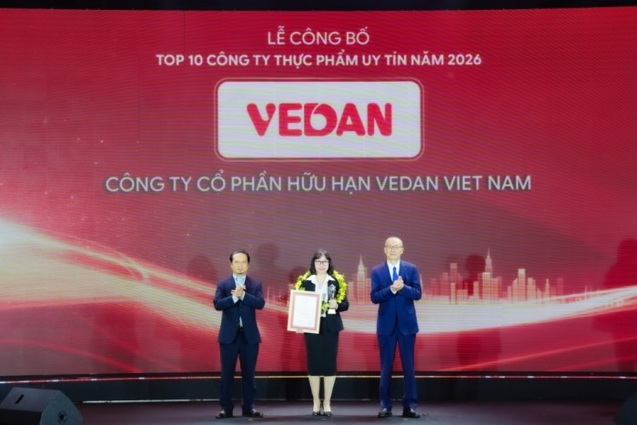 Vedan Việt Nam lần thứ 9 được vinh danh Top 10 Công ty uy tín ngành Thực phẩm - Đồ uống