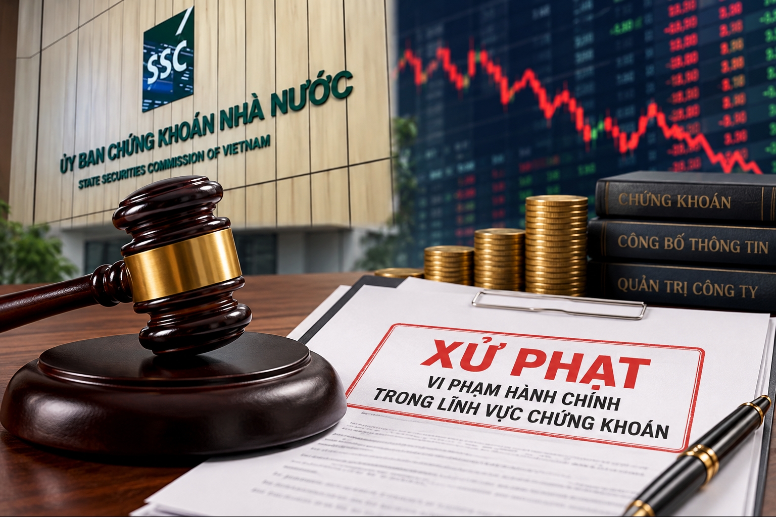 Gần 2,6 tỷ đồng tiền phạt vi phạm chứng khoán trong một tuần