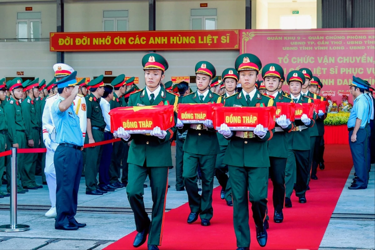 Đồng Tháp hoàn thành lấy mẫu sinh phẩm hài cốt liệt sĩ trước thời hạn 6 tháng Đồng Tháp hoàn thành lấy mẫu sinh phẩm hài cốt liệt sĩ trước thời hạn 6 tháng