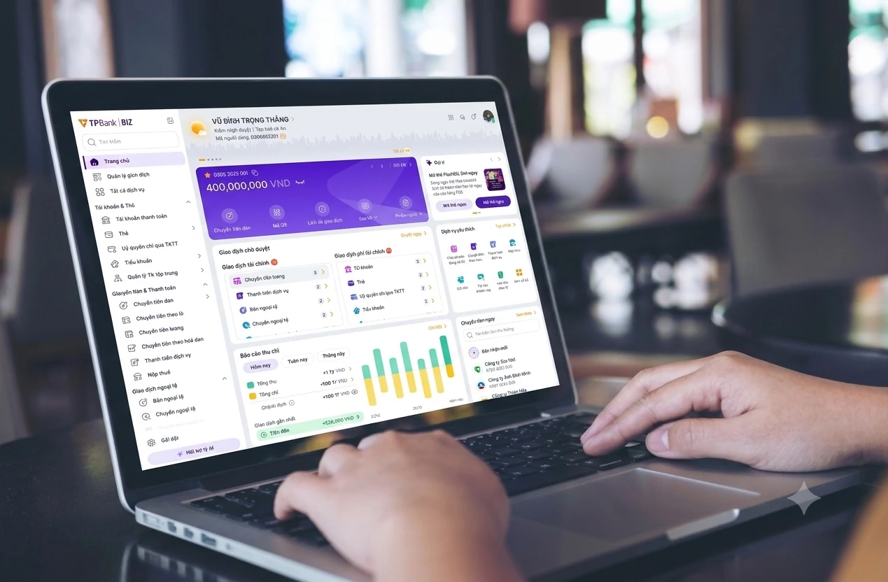 TPBank Biz ra mắt giao diện mới: Tùy chỉnh trải nghiệm cho từng loại hình doanh nghiệp TPBank Biz ra mắt giao diện mới: Tùy chỉnh trải nghiệm cho từng loại hình doanh nghiệp