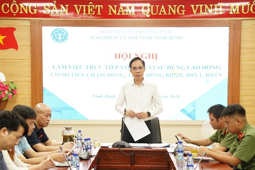 Ninh Bình tăng tốc xử lý gần 520 tỷ đồng chậm đóng bảo hiểm xã hội