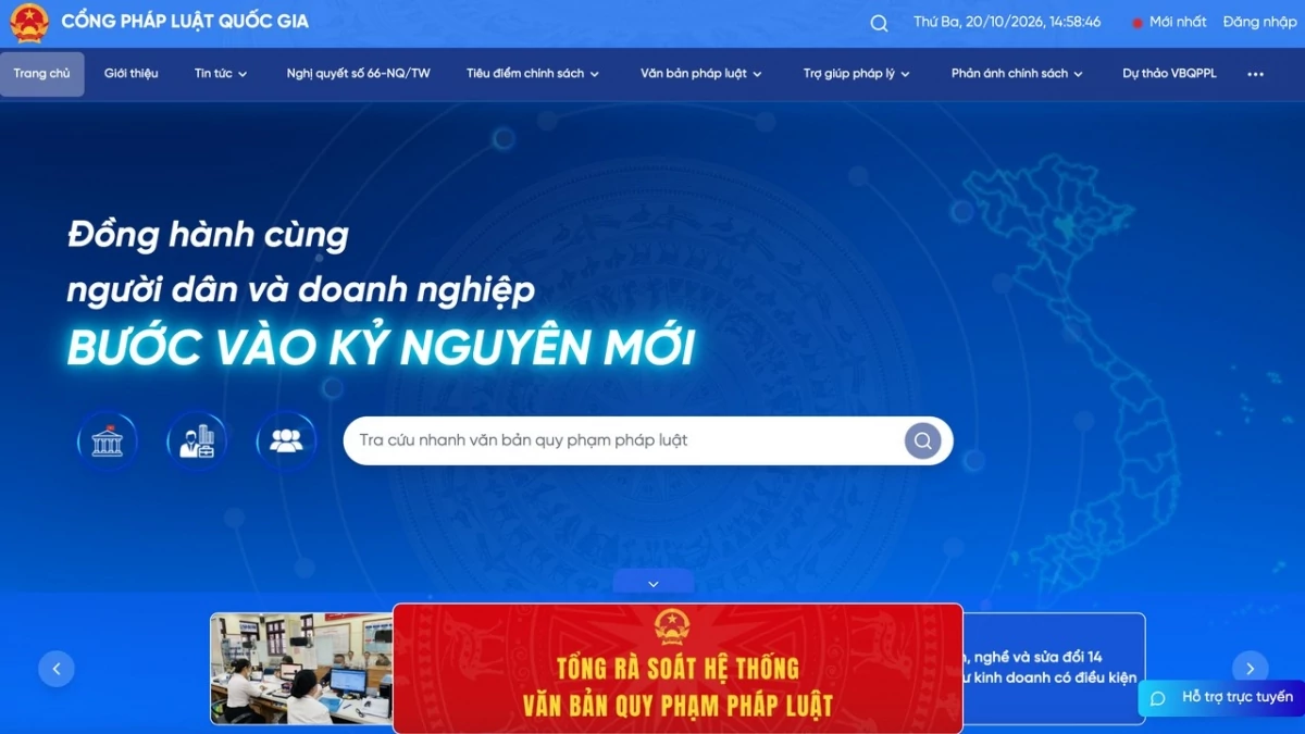 cổng pháp luật quốc gia
