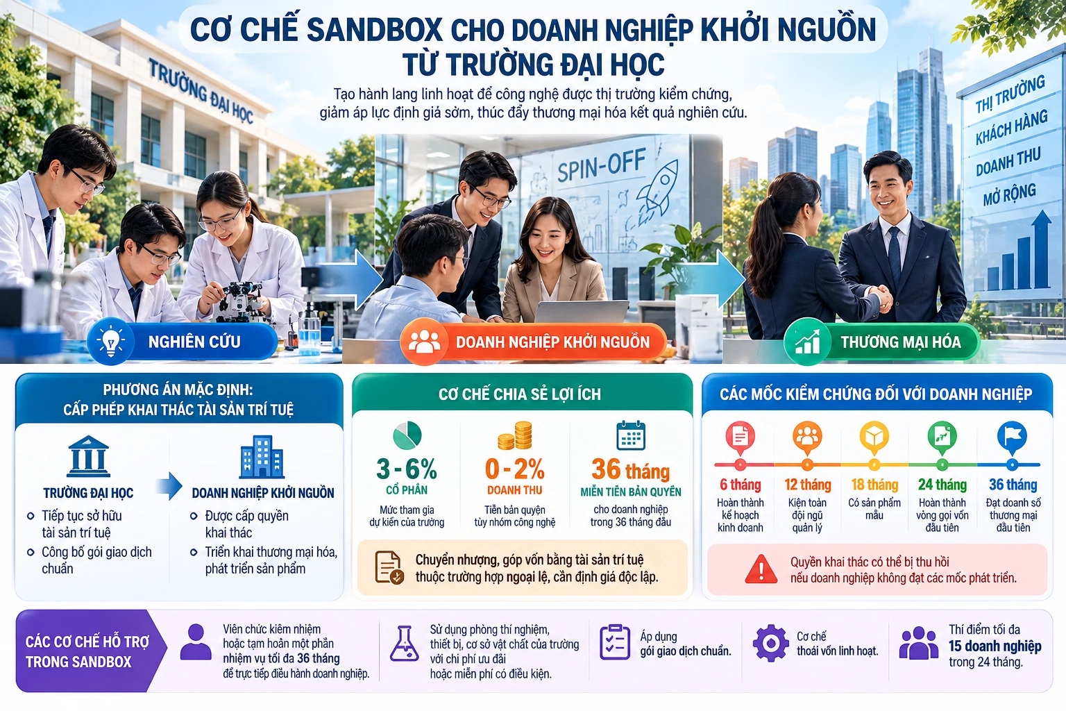 Để công nghệ bước qua cánh cửa phòng thí nghiệm Để công nghệ bước qua cánh cửa phòng thí nghiệm