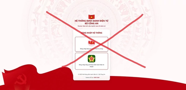 Cảnh giác website giả mạo VNeID đánh cắp thông tin, chiếm đoạt tài sản