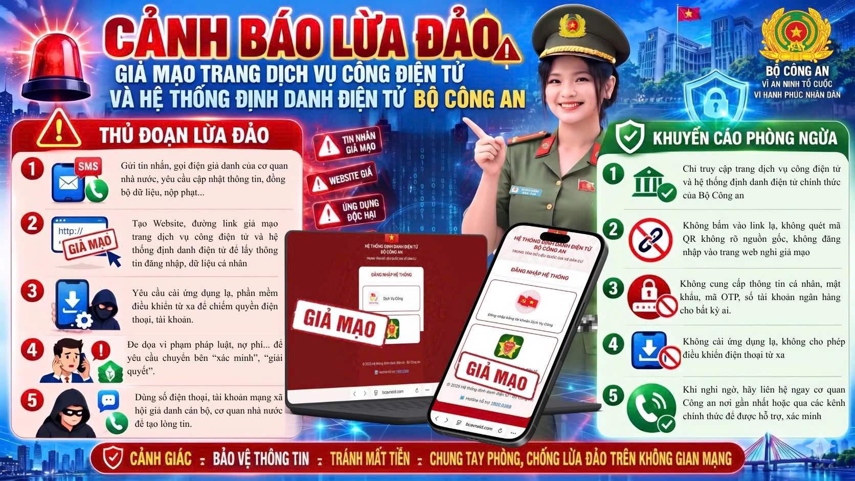 Cảnh giác website giả mạo VNeID đánh cắp thông tin, chiếm đoạt tài sản