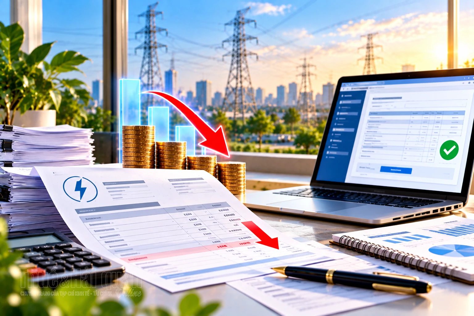 Giảm giá bán điện sau quyết toán, kê khai thuế thế nào?