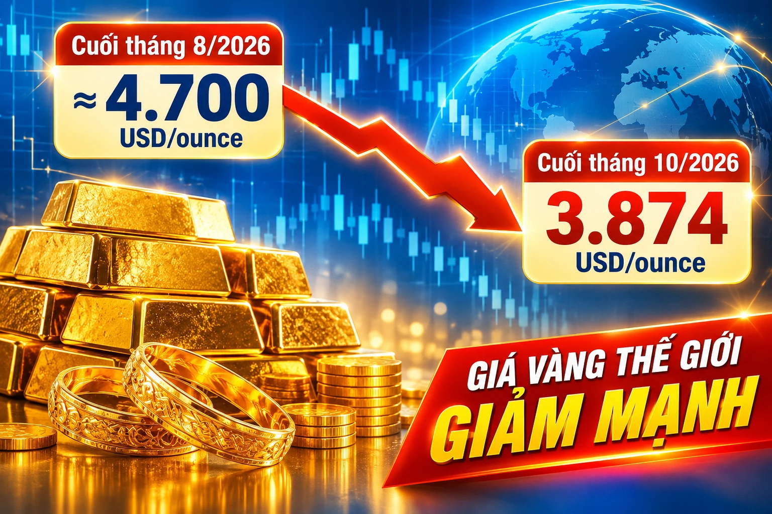 Giá vàng hôm nay: Ngạc nhiên trước xu thế biến động của vàng Giá vàng hôm nay: Ngạc nhiên trước xu thế biến động của vàng