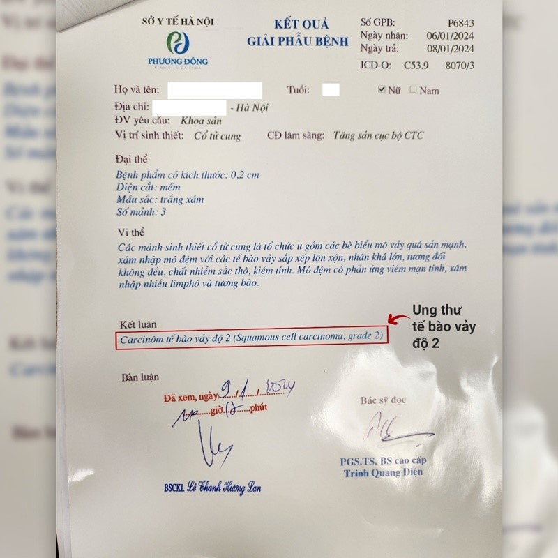 KẾT QUẢ TẦM SOÁT UNG THƯ CỔ TỬ CUNG BẤT THƯỜNG CẦN XỬ LÝ THẾ NÀO