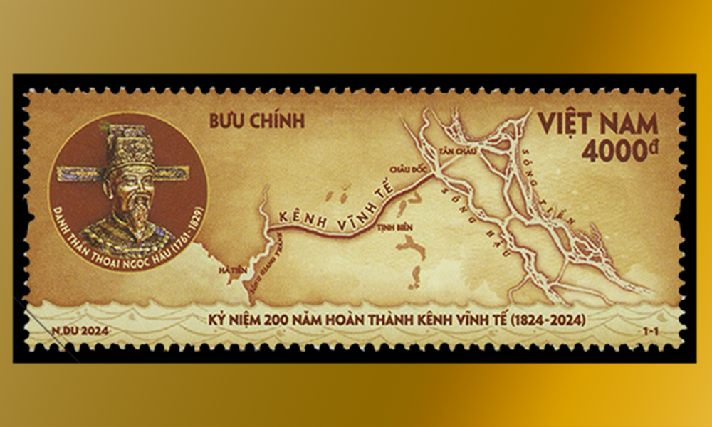 Giới thiệu bộ tem “Kỷ niệm 200 năm hoàn thành kênh Vĩnh Tế (1824-2024)”
