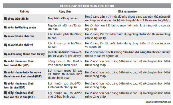 Phân tích rủi ro tài chính tại doanh nghiệp  - Ảnh 2