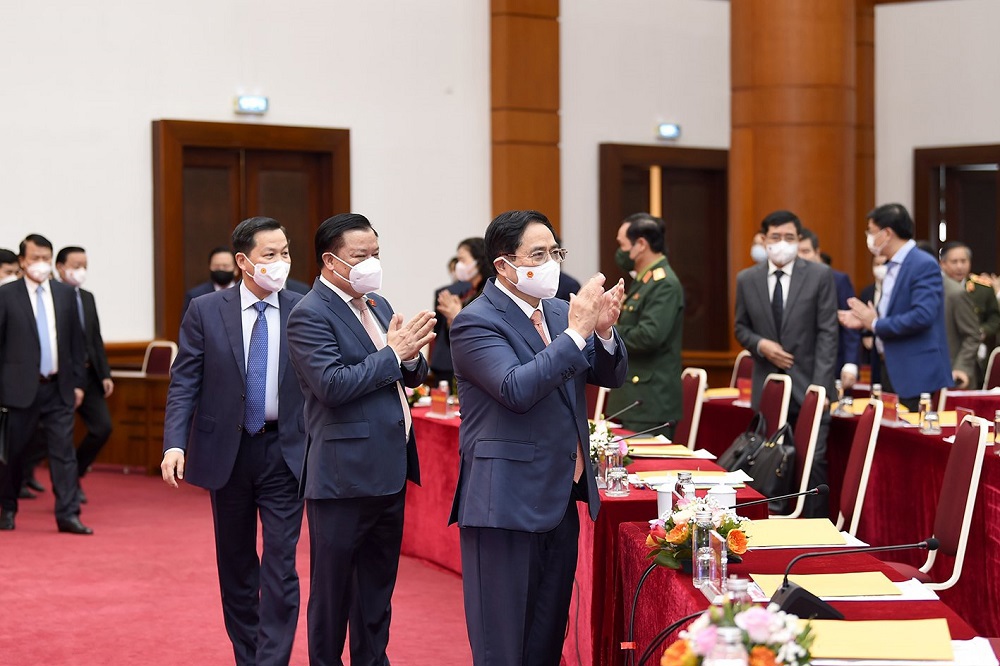 Ngành Tài chính vinh dự đón Thủ tướng Chính phủ Phạm Minh Chính cùng các đại biểu đến dự Hội nghị tổng kết công tác tài chính - NSNN năm 2021, triển khai nhiệm vụ tài chính - NSNN năm 2022.