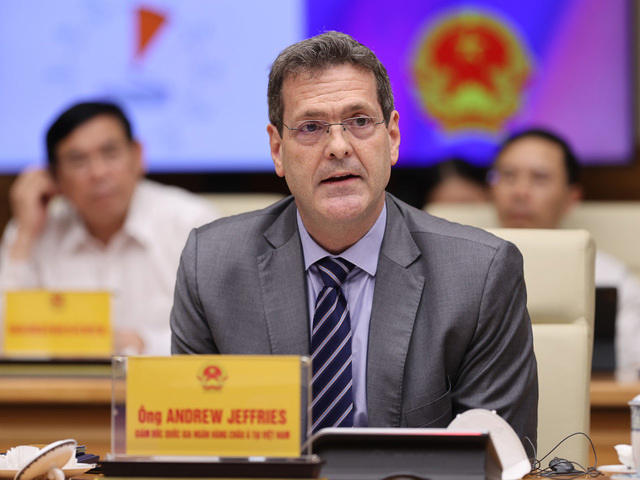 Ông Andrew Jeffries, Giám đốc quốc gia Ngân hàng Phát triển châu Á (ADB). Ảnh VGP/Nhật Bắc.