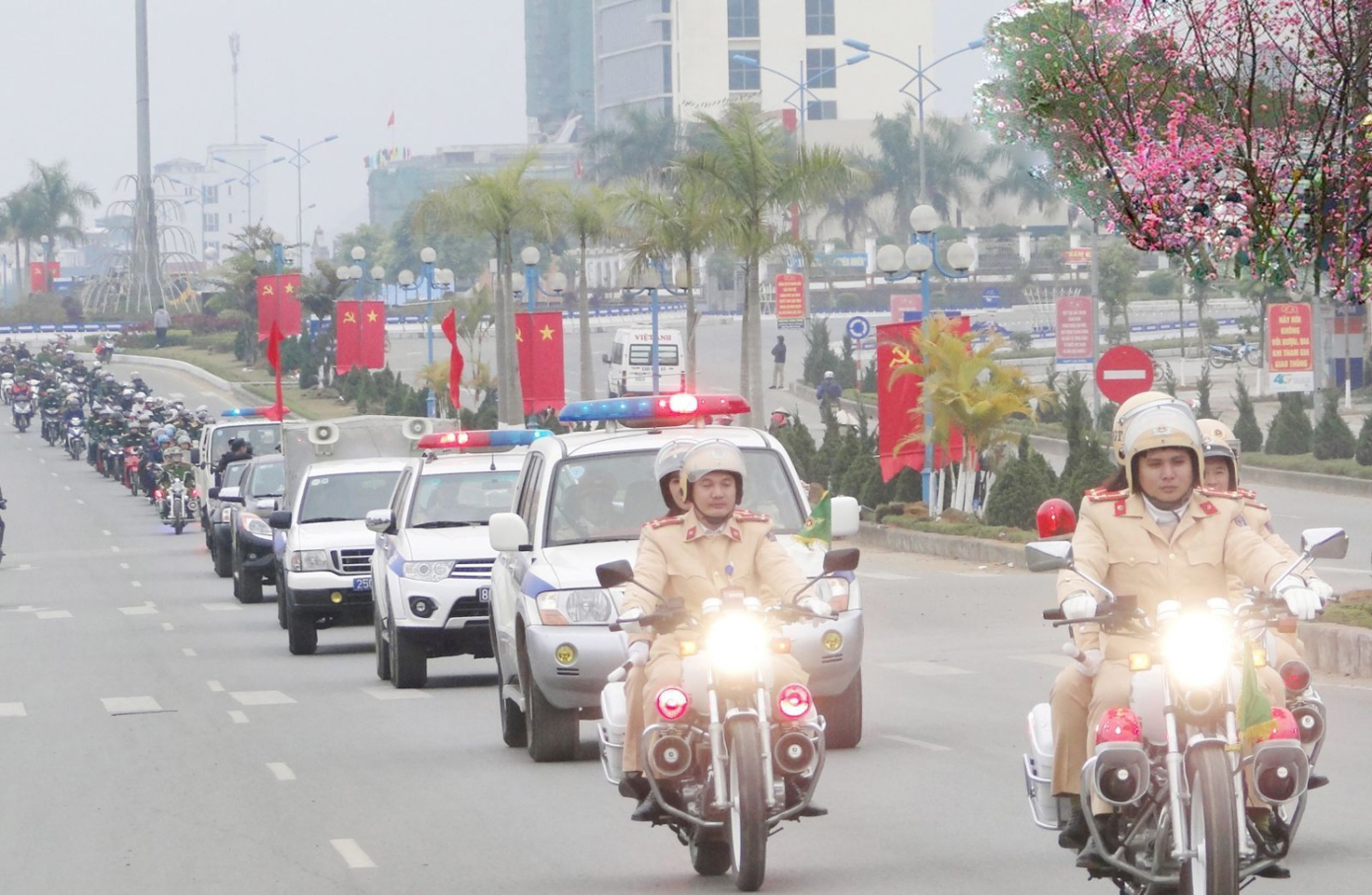 Ra quân tăng cường bảo đảm trật tự, an toàn giao thông trong dịp Tết Nguyên Đán Giáp Thìn 2024.