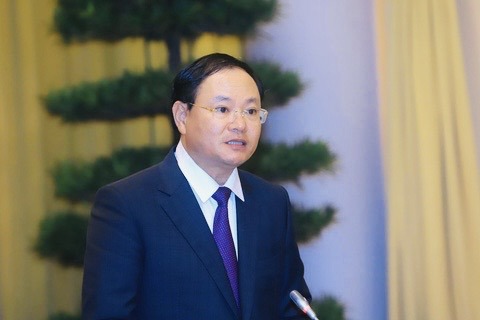 Thứ trưởng Bộ Tài nguyên và Môi trường Lê Minh Ngân. Ảnh H.Ngọc