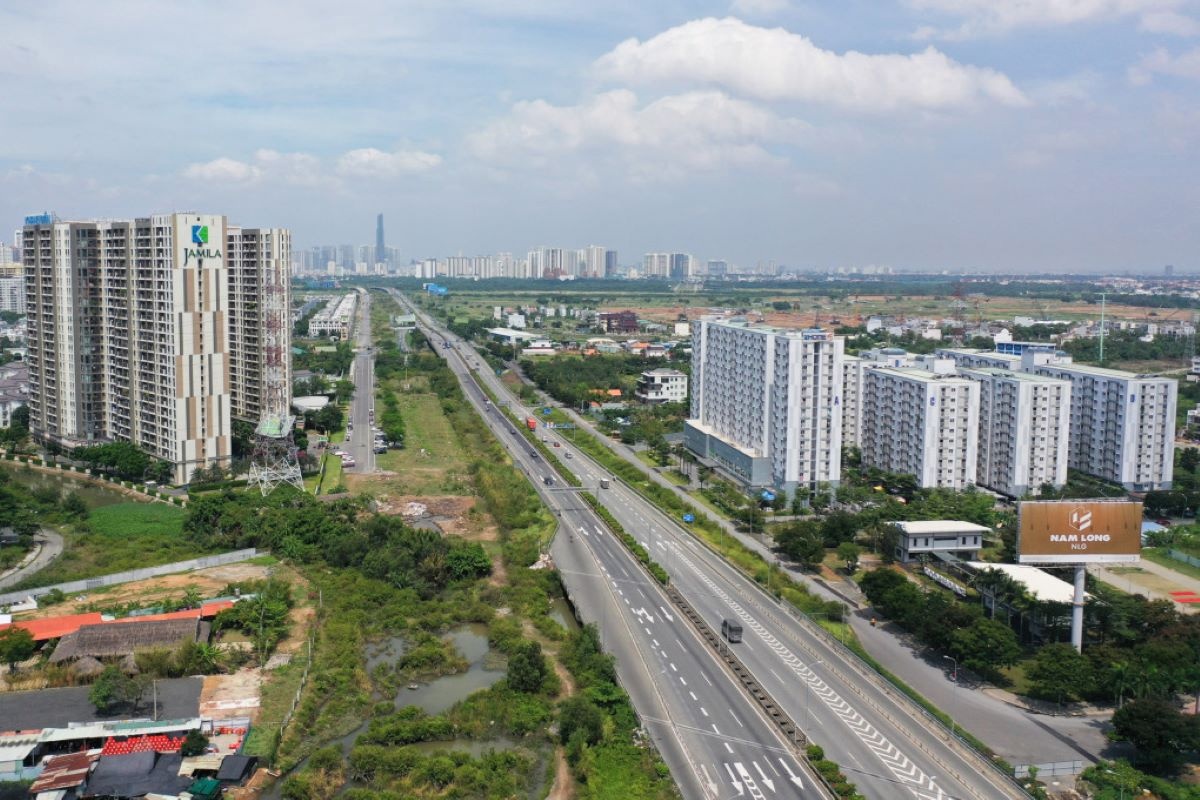 Thị trường nhà liền thổ ghi nhận sự phát triển các dự án ra ngoài Hà Nội.