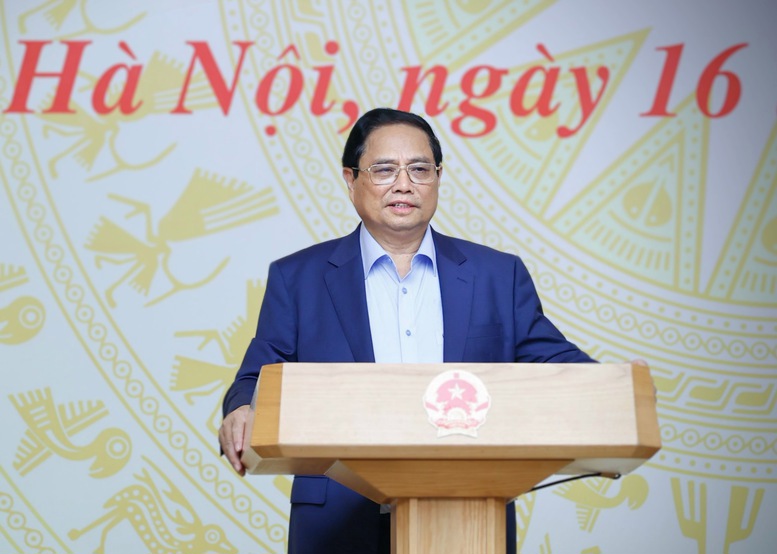 Thủ tướng Chính phủ Phạm Minh Chính phát biểu khai mạc Hội nghị. 