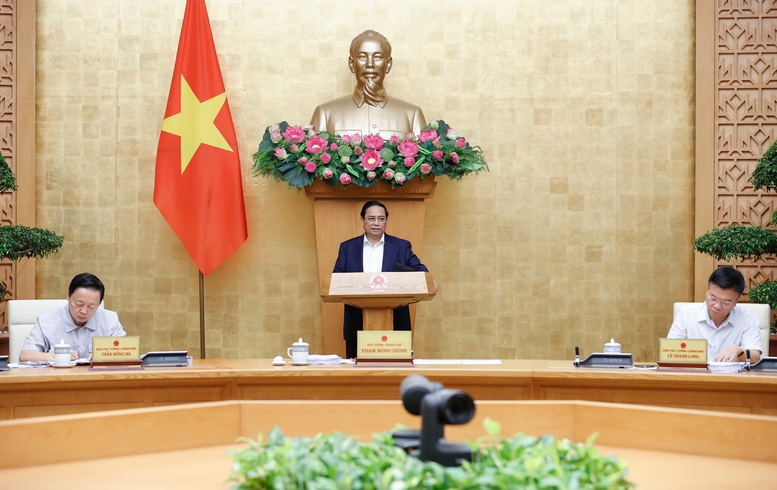 Thủ tướng Chính phủ Phạm Minh Chính chủ trì phiên họp Chính phủ thường kỳ tháng 7/2024.