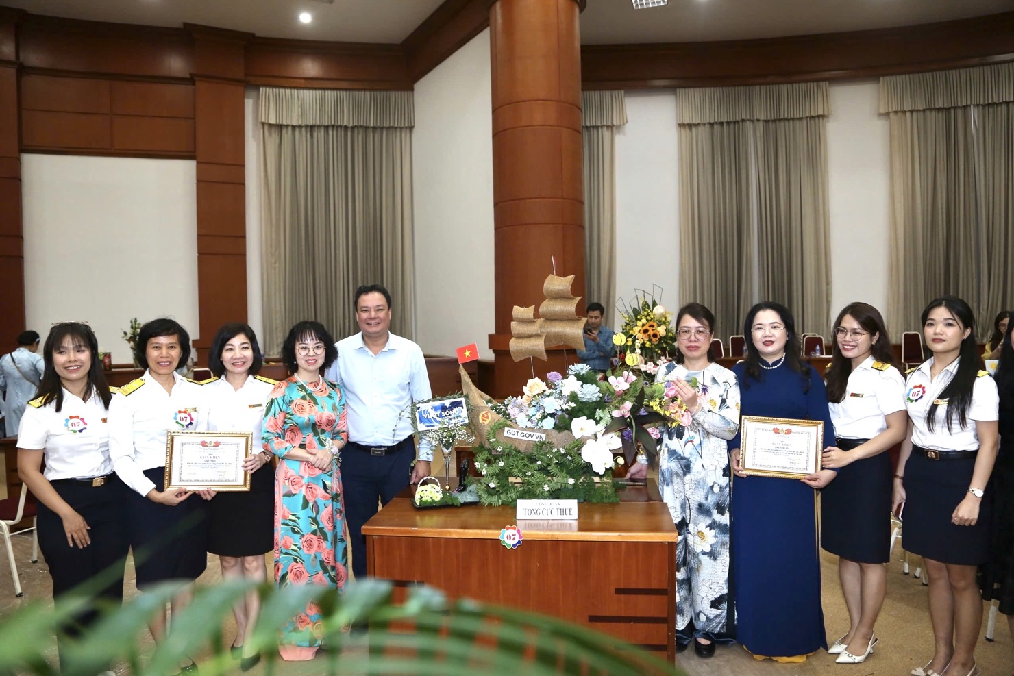 Đội thi Công đoàn Tổng cục Thuế đạt giải Nhất Hội thi.