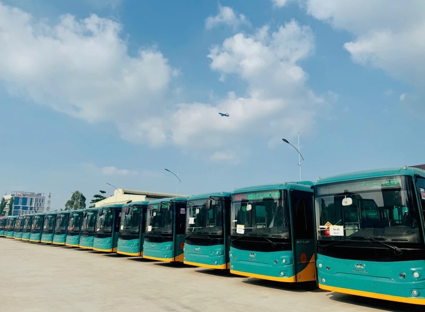 150 xe buýt điện chở khách cho tuyến Metro số 1 đã sẵn sàng vận hành