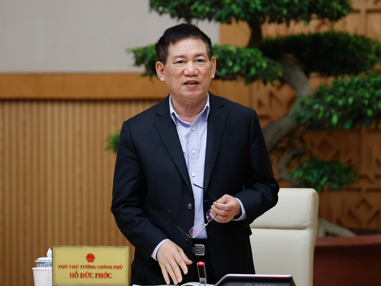 Phó Thủ tướng Hồ Đức Phớc phát biểu tại phiên họp - Ảnh: VGP/Nhật Bắc